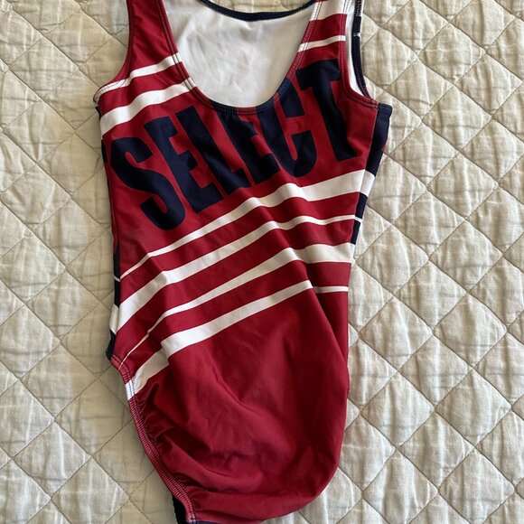 Red, White and Blue Leotard Adult XS - Picture 2 of 2